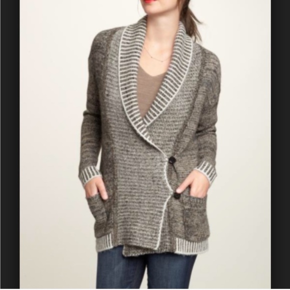 GAP relaxed fit women’s shawl collar cable knit cardigan double breasted look XS - Picture 15 of 16